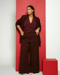 Pam Pintuck Wide Leg Ponte Pants - Universal Standard
