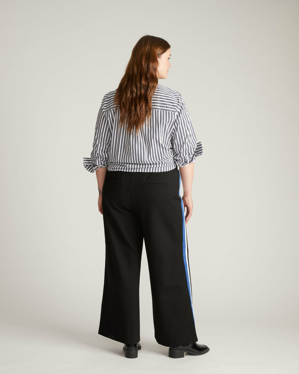 Stephanie Wide Leg Stripe Ponte Pants 30 Inch - Universal Standard