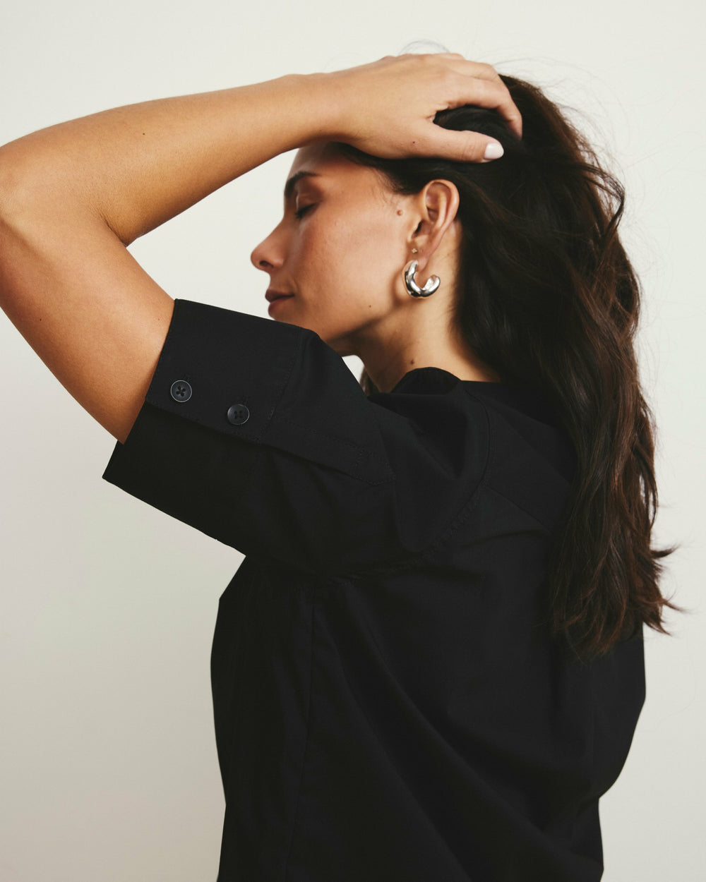 Elbe Stretch Poplin Short Sleeve Shirt - Universal Standard