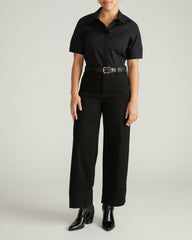 Elbe Stretch Poplin Short Sleeve Shirt - Universal Standard