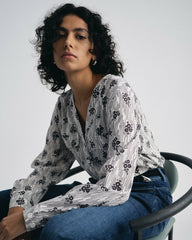 Cooling Stretch Cupro Button-Down Blouse - Universal Standard