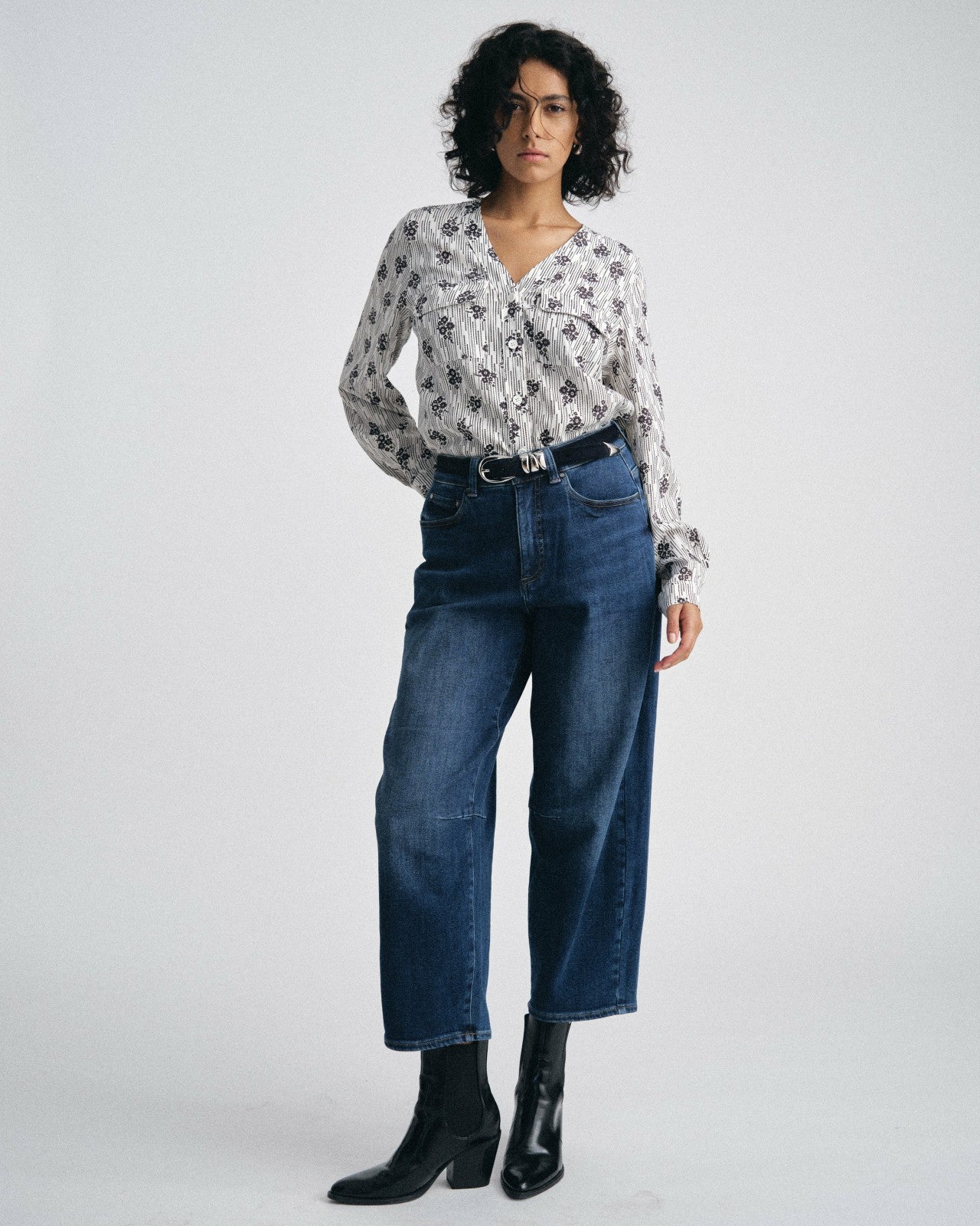 Cooling Stretch Cupro Button-Down Blouse - Universal Standard
