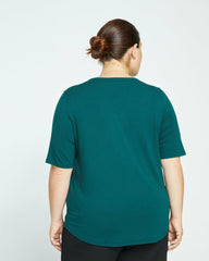 Lily Liquid Jersey V-Neck Stovepipe Tee - Universal Standard