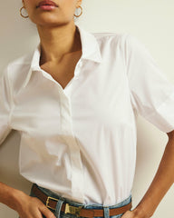 Elbe Stretch Poplin Short Sleeve Shirt - Universal Standard