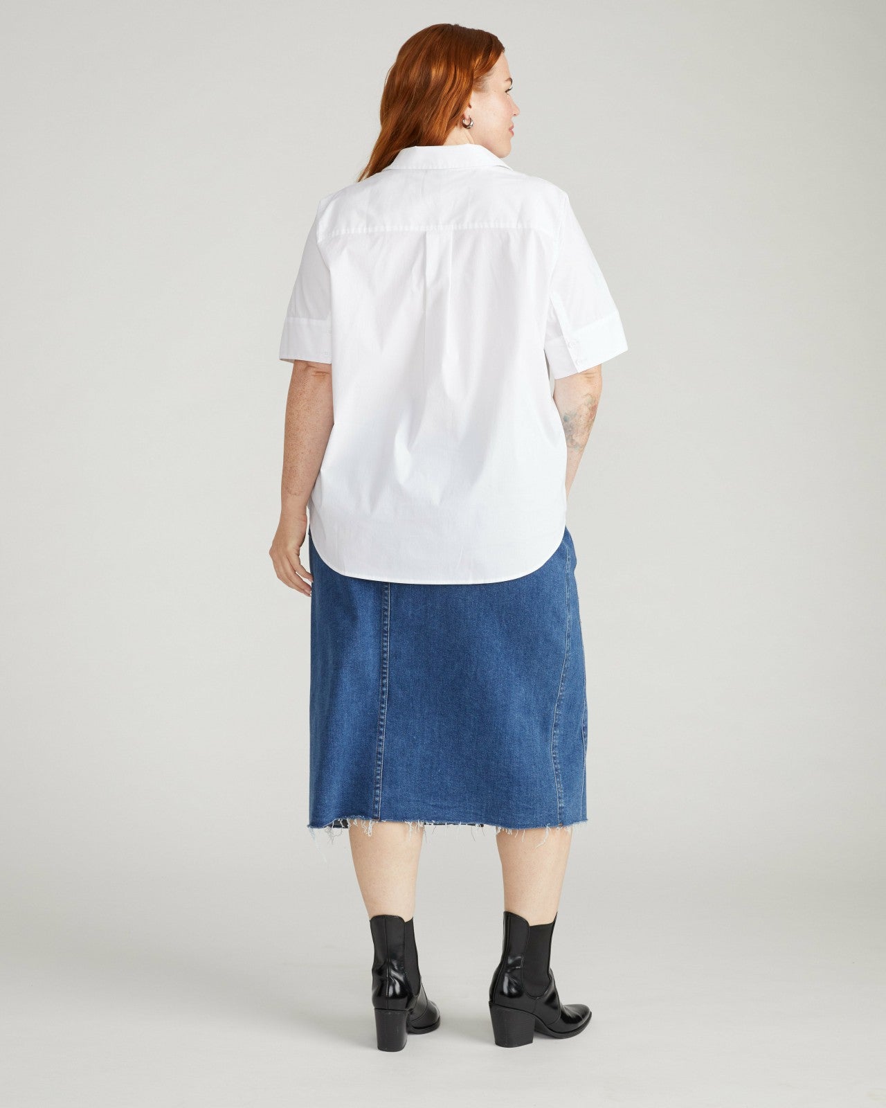 Elbe Stretch Poplin Short Sleeve Shirt - Universal Standard