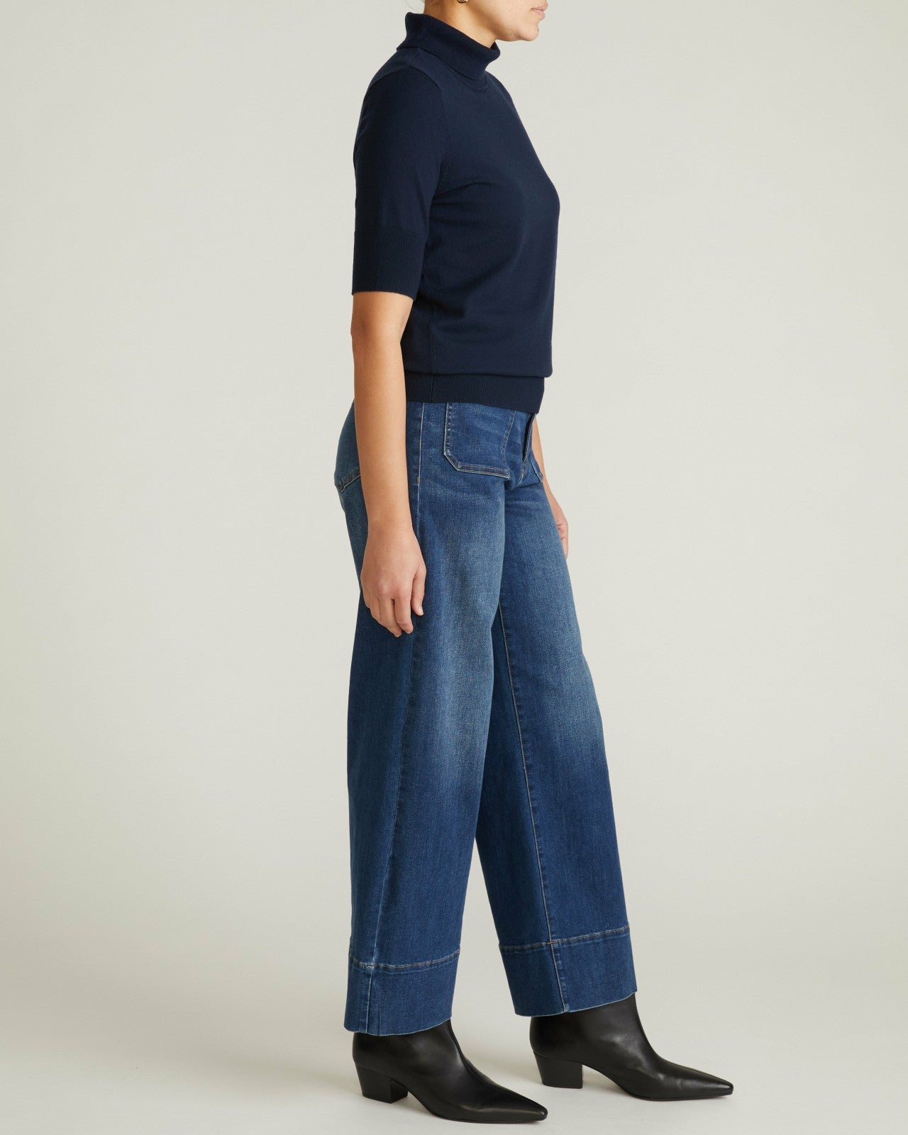 Savvy Fine Knit Turtleneck Sweater Top - Universal Standard