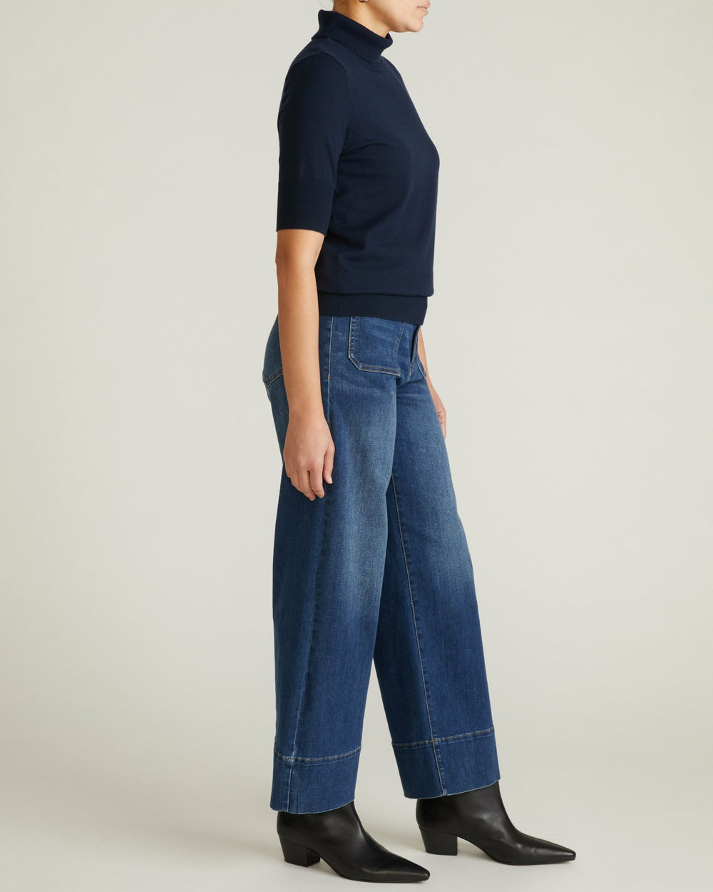 Savvy Fine Knit Turtleneck Sweater Top - Universal Standard