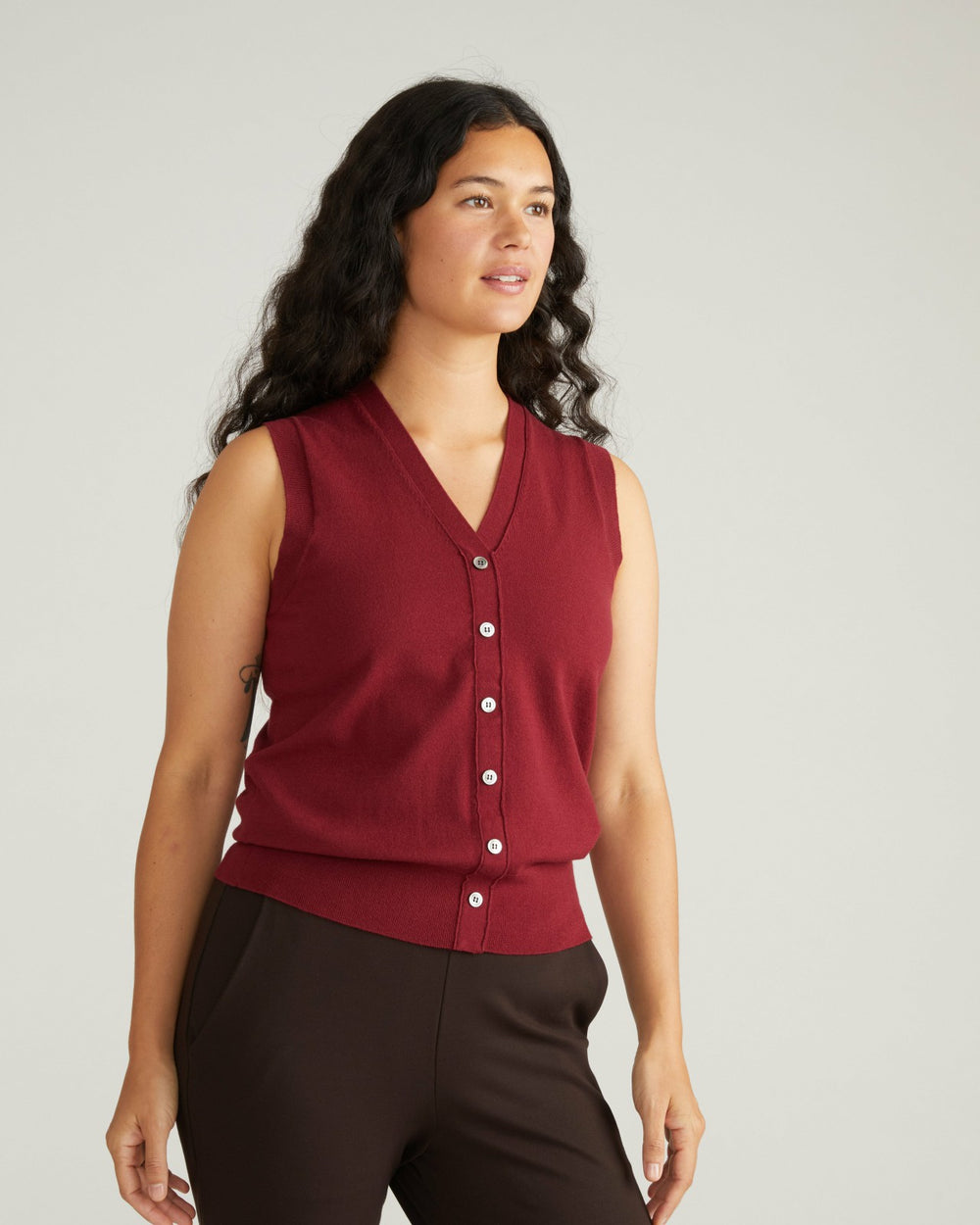 Savvy Fine Knit Cardigan Vest - Universal Standard