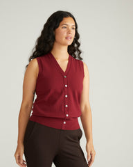 Savvy Fine Knit Cardigan Vest - Universal Standard