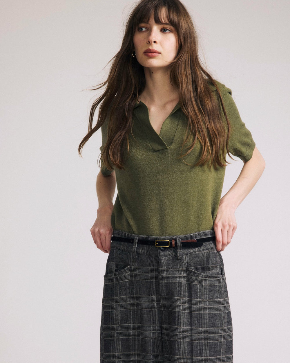 Savvy Fine Knit Short Sleeve Polo Sweater - Universal Standard