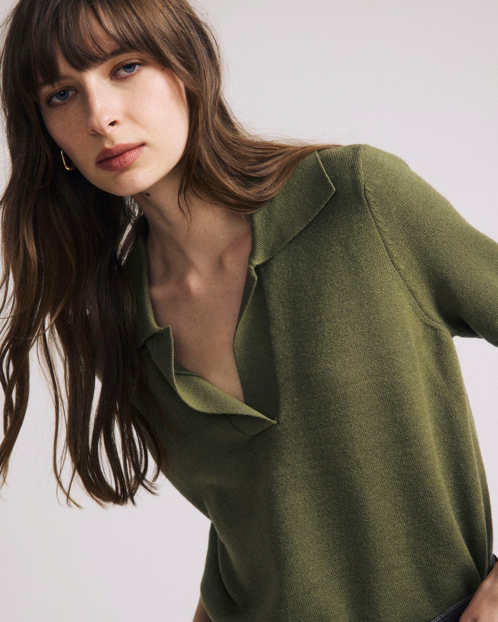 Savvy Fine Knit Short Sleeve Polo Sweater - Universal Standard