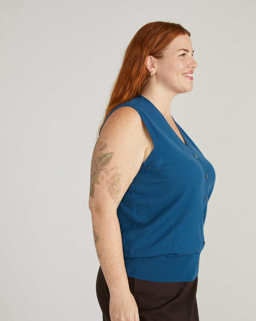 Savvy Fine Knit Cardigan Vest - Universal Standard