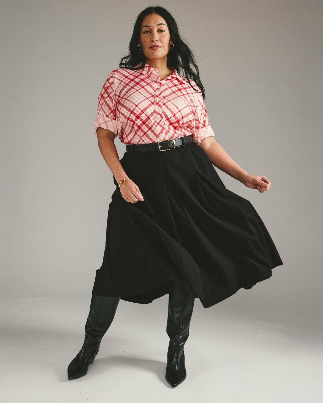 Aleya Pleated Ponte Skirt - Universal Standard