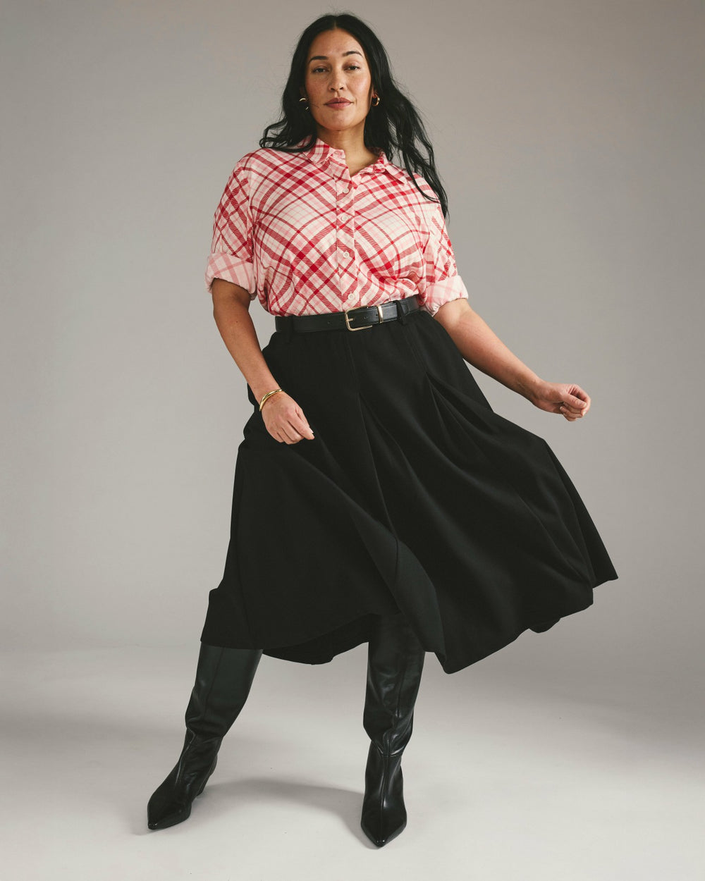 Aleya Pleated Ponte Skirt - Universal Standard