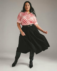 Aleya Pleated Ponte Skirt - Universal Standard