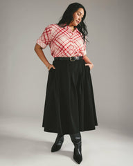 Aleya Pleated Ponte Skirt - Universal Standard