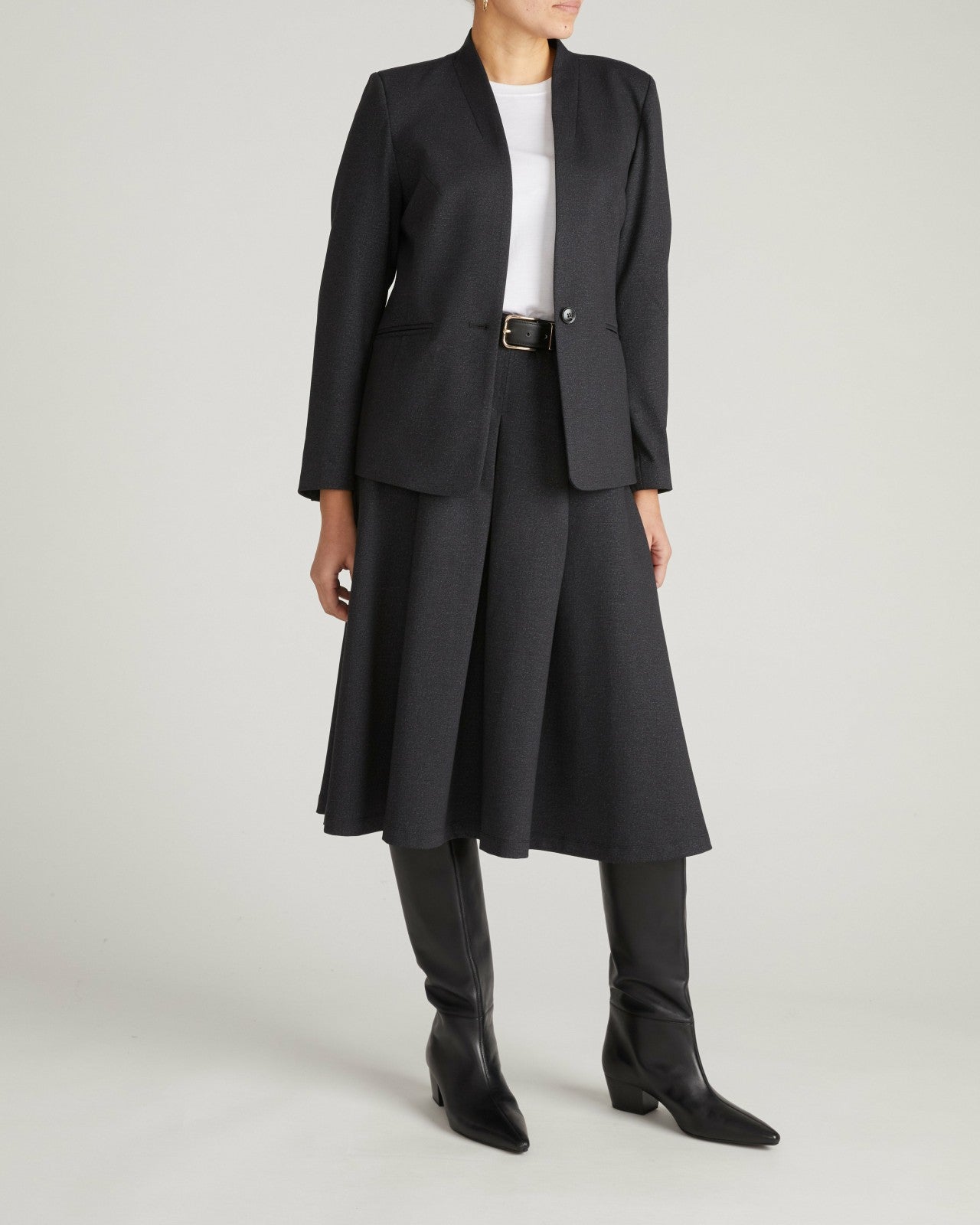 PowerPonte Denim Pleated Skirt - Universal Standard