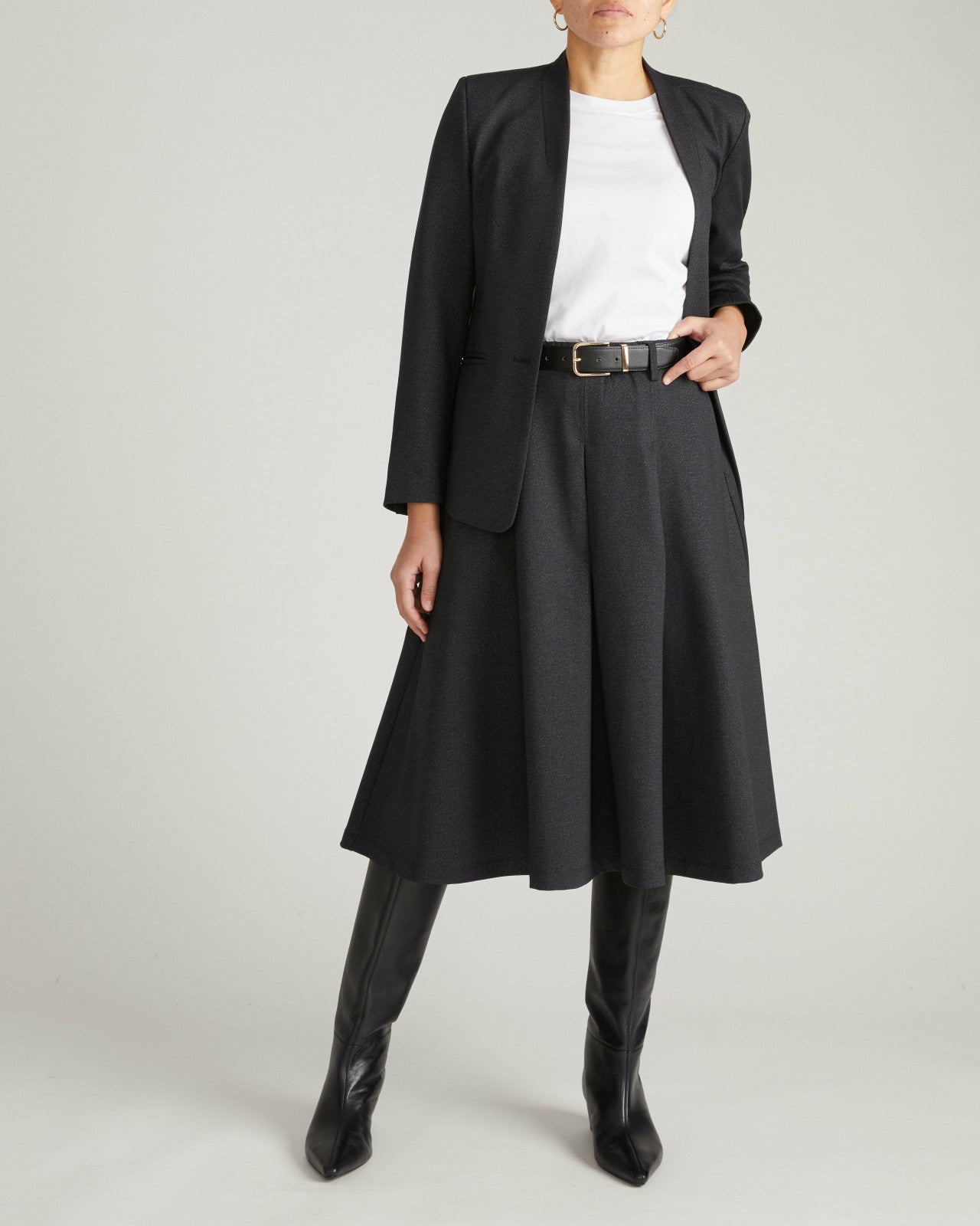PowerPonte Denim Pleated Skirt - Universal Standard
