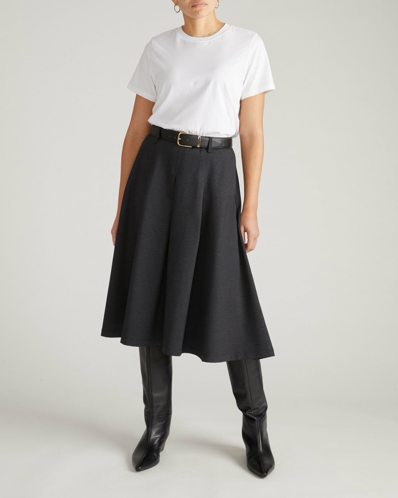 PowerPonte Denim Pleated Skirt - Universal Standard