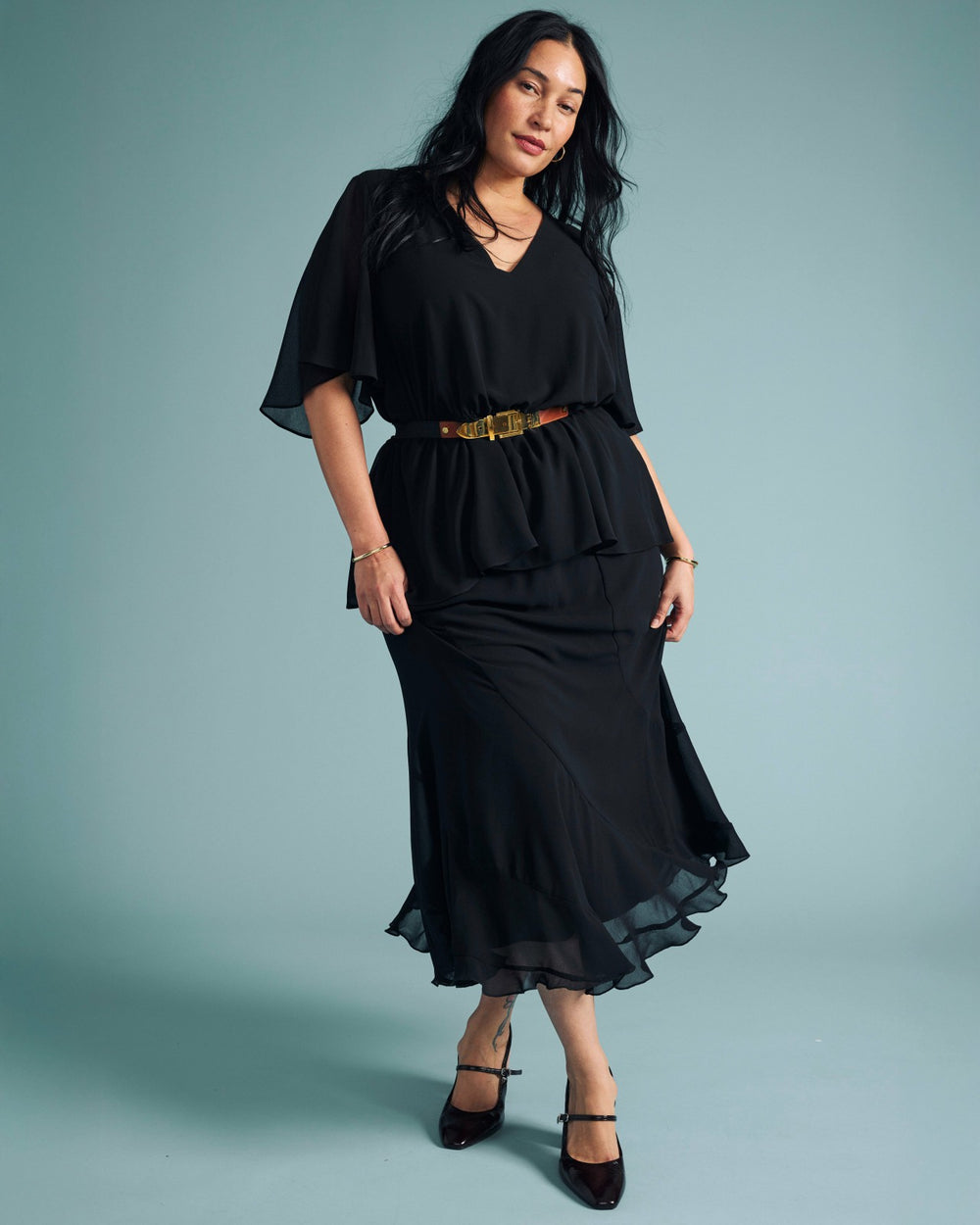 Navarte Chiffon Midi Skirt - Universal Standard