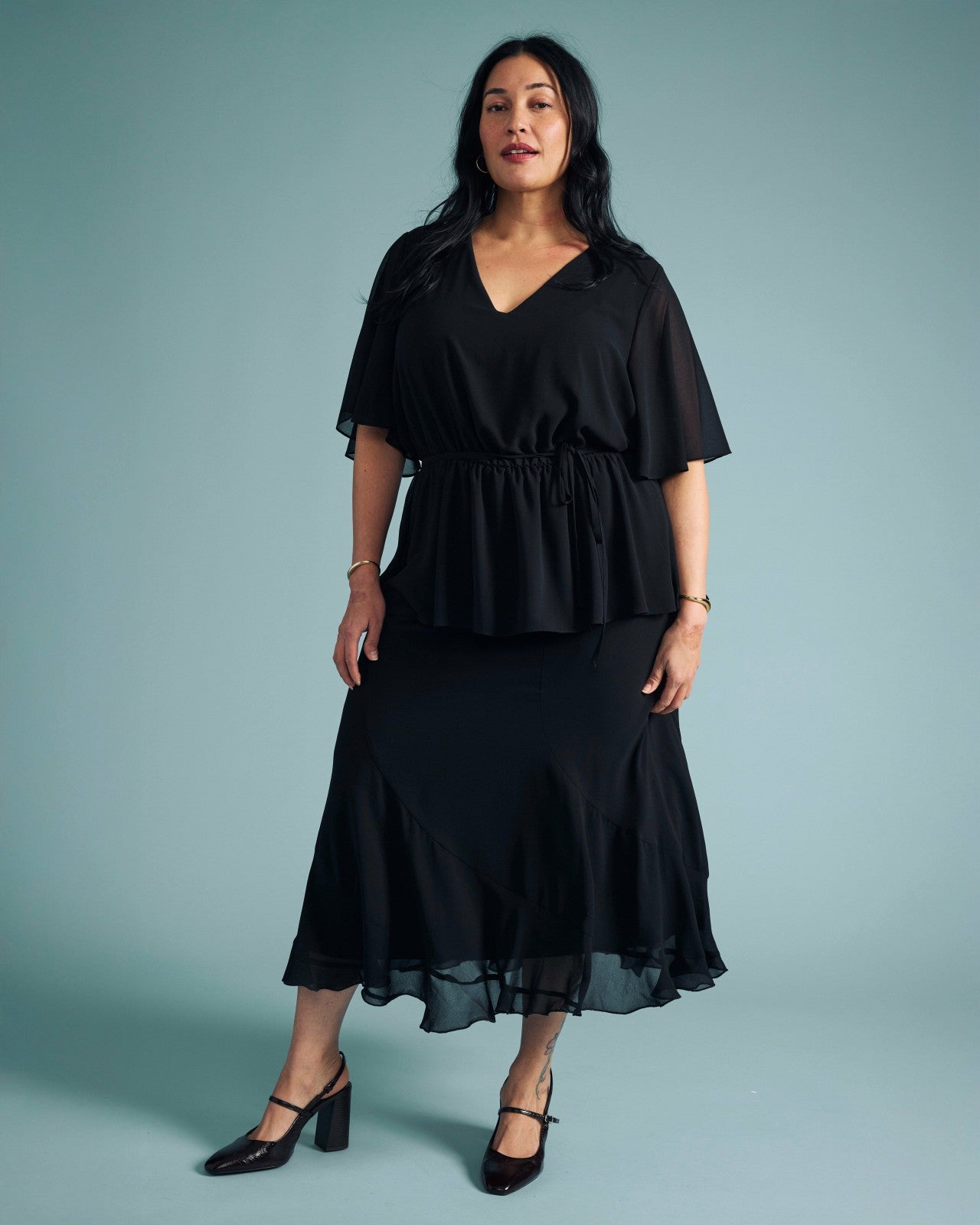 Navarte Chiffon Midi Skirt - Universal Standard