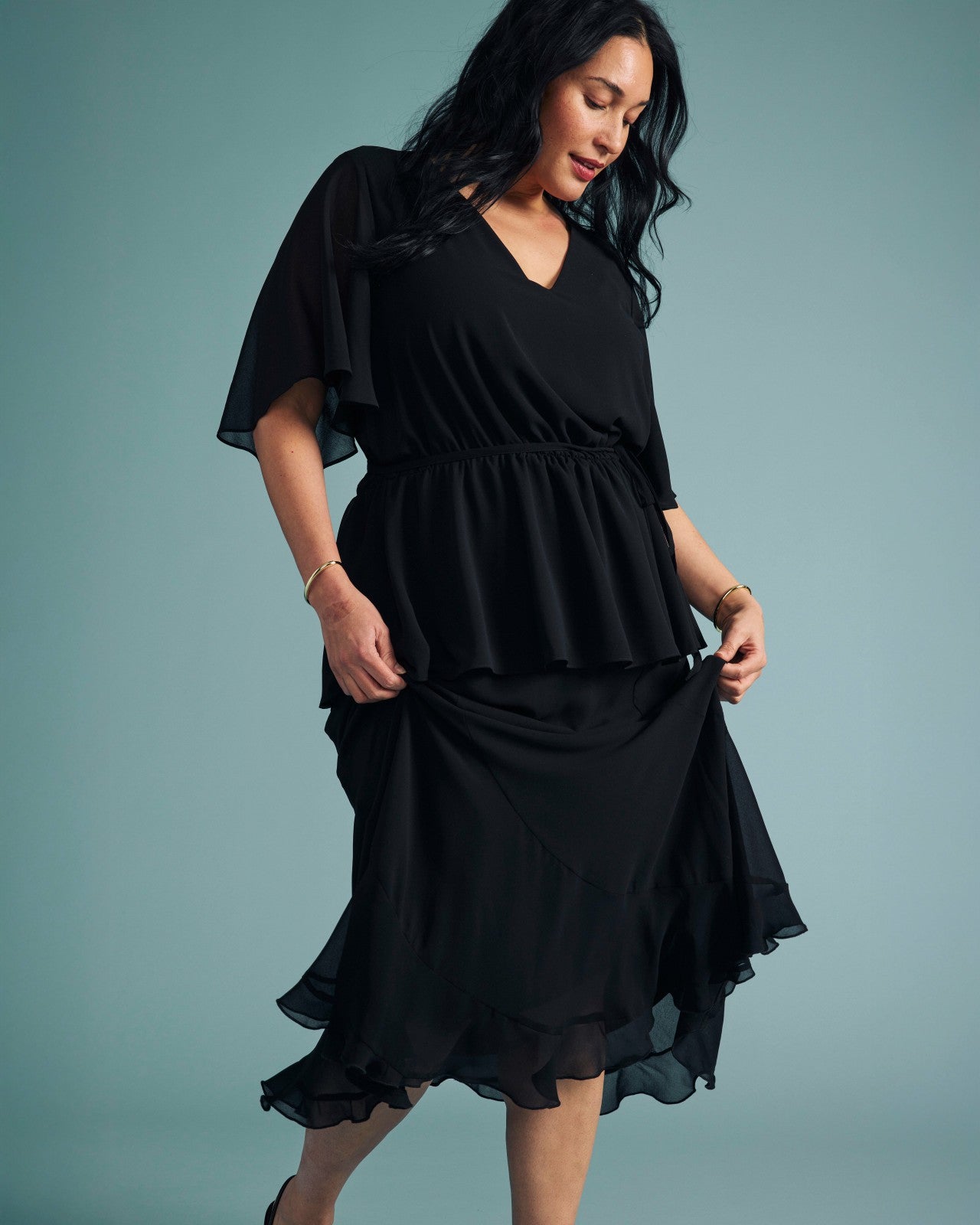 Navarte Chiffon Midi Skirt - Universal Standard