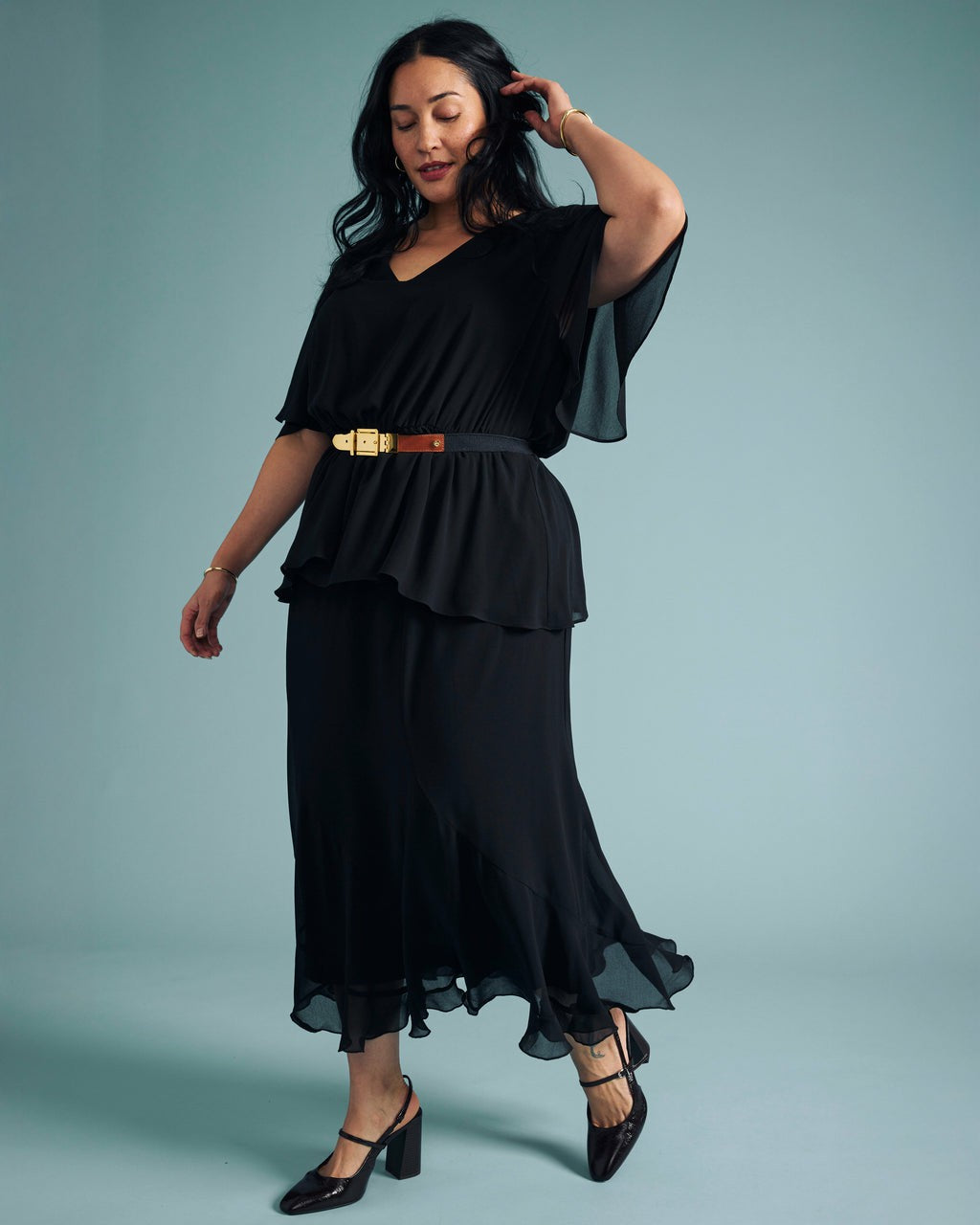Navarte Chiffon Midi Skirt - Universal Standard