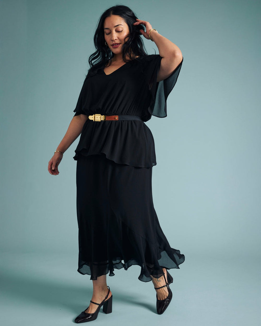 Navarte Chiffon Midi Skirt - Universal Standard