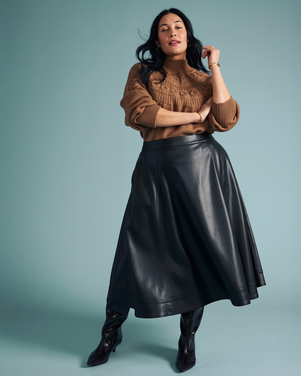 Charlotte Faux Leather Skirt - Universal Standard