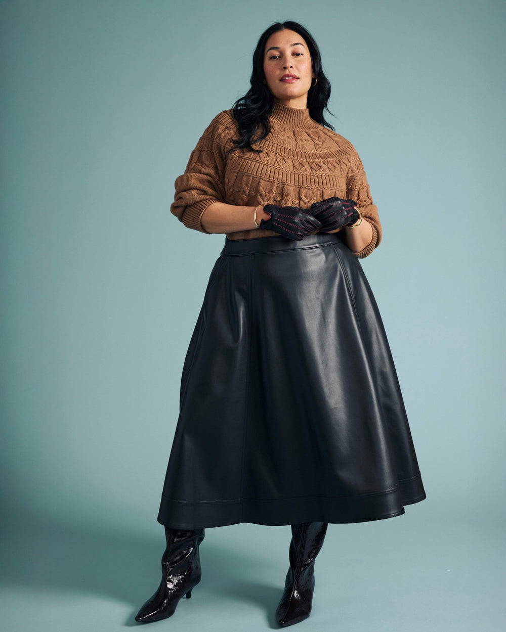Charlotte Faux Leather Skirt - Universal Standard