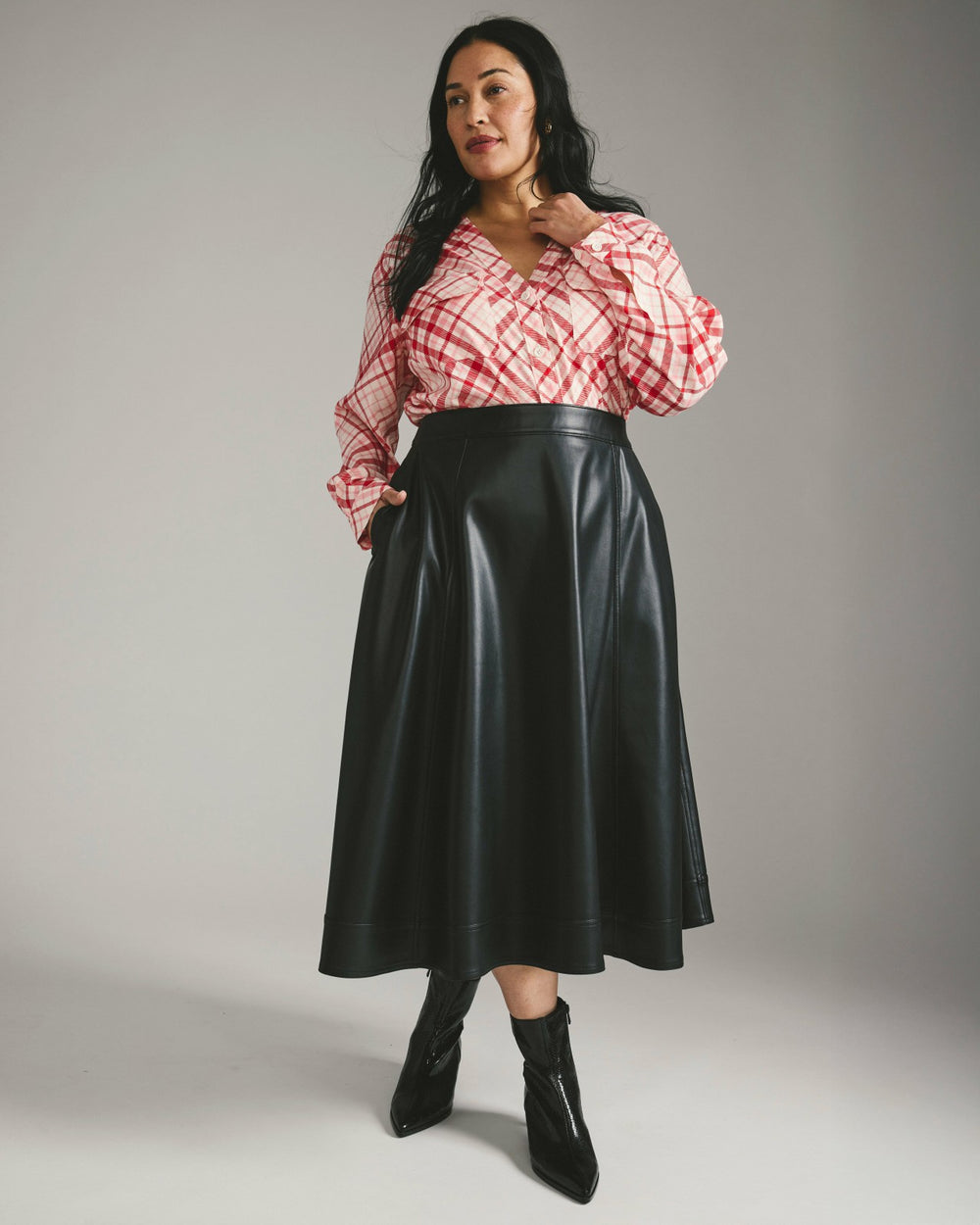 Charlotte Faux Leather Skirt - Universal Standard