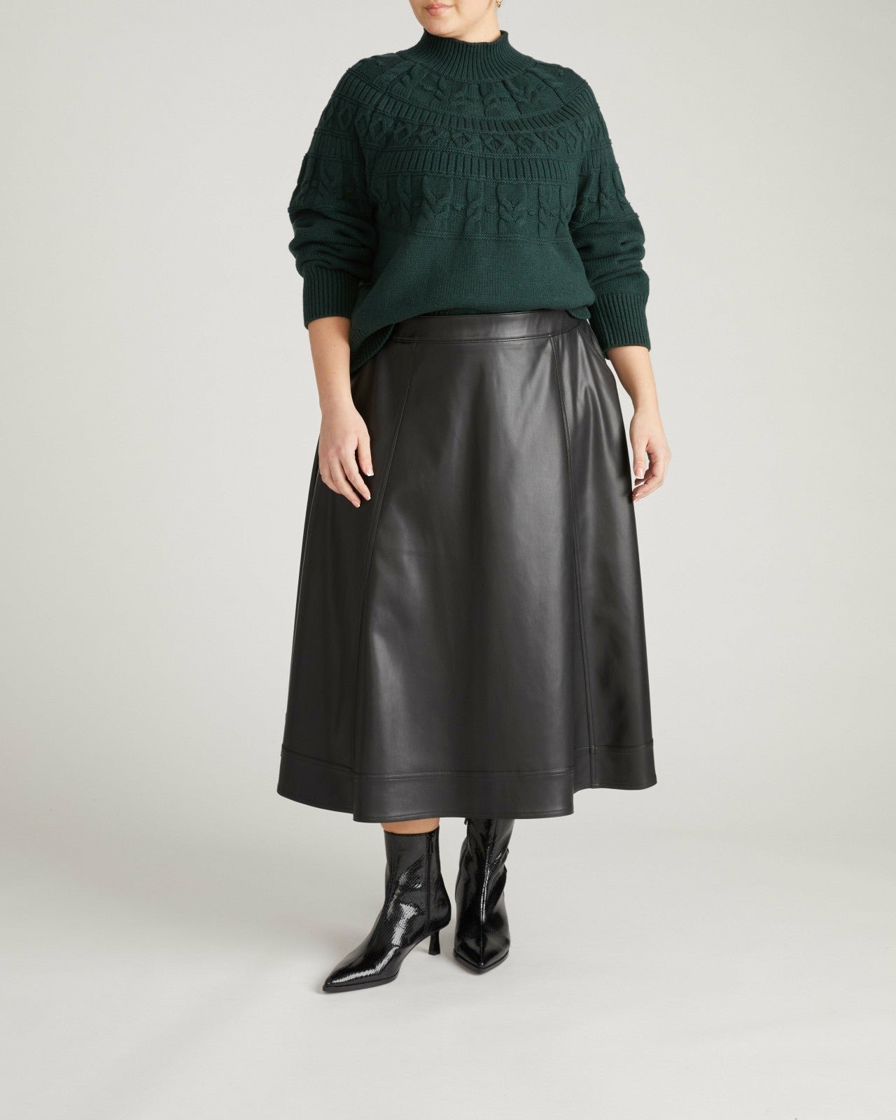 Charlotte Faux Leather Skirt - Universal Standard