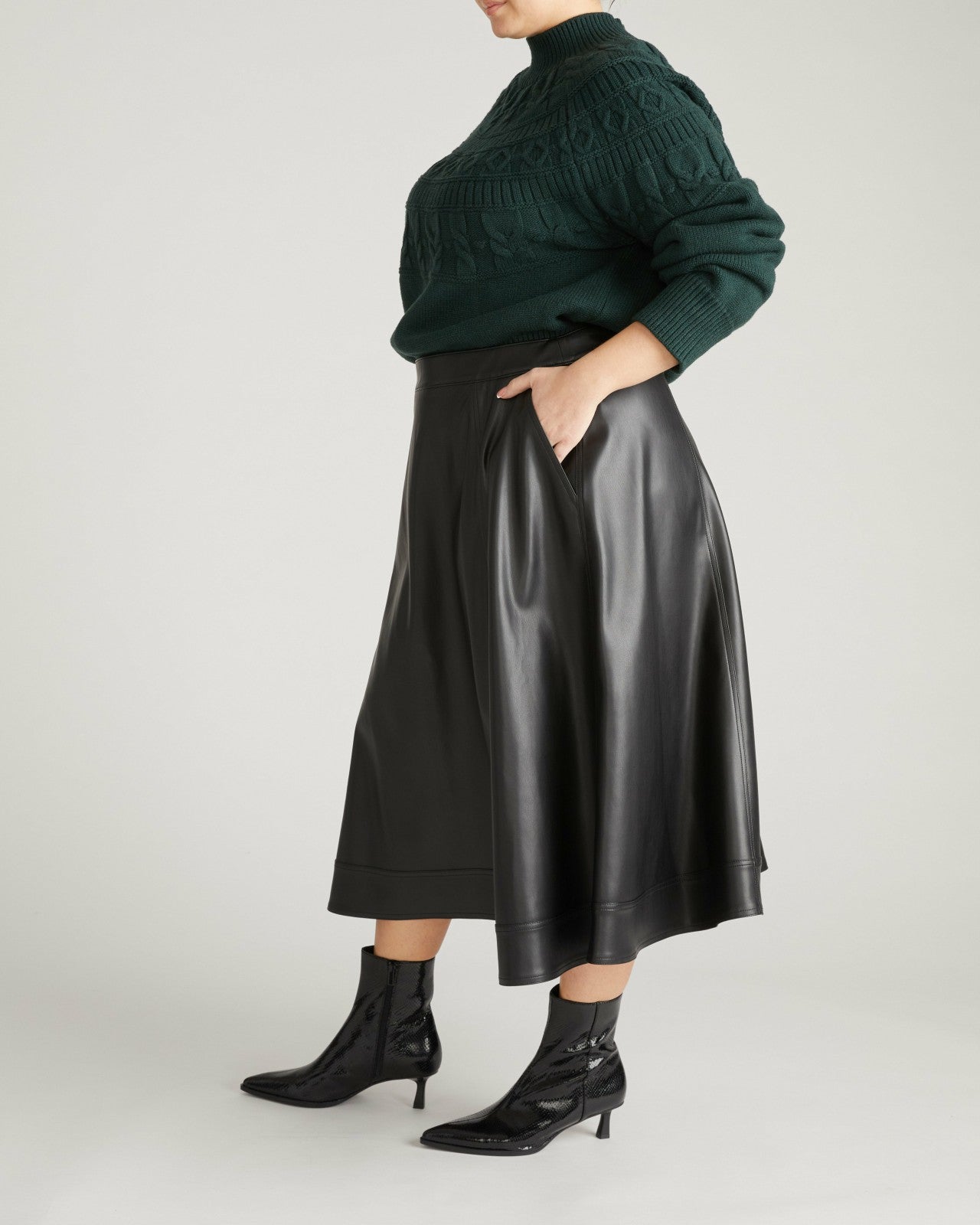 Charlotte Faux Leather Skirt - Universal Standard