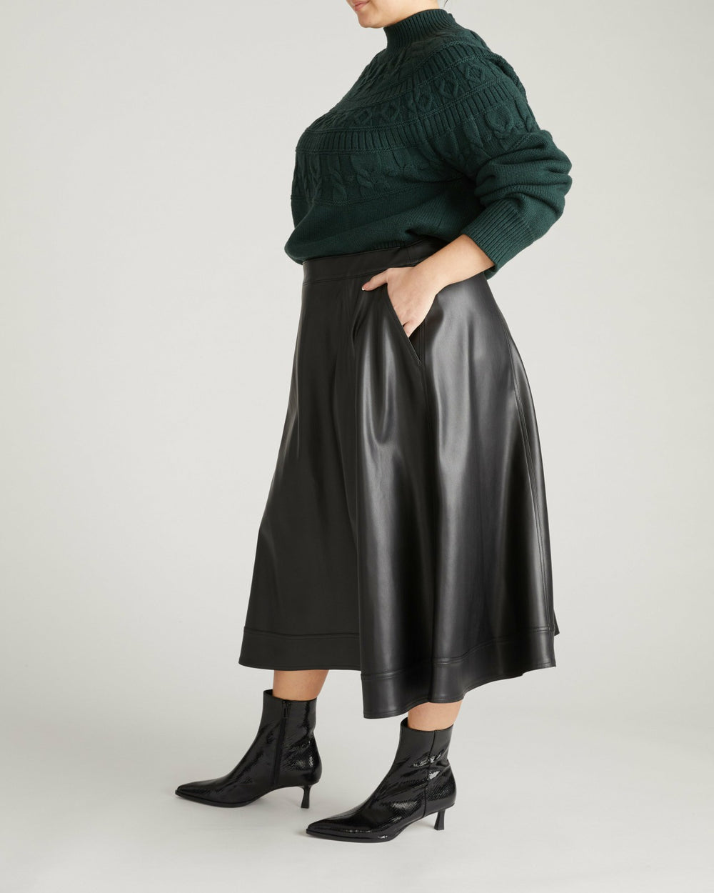 Charlotte Faux Leather Skirt - Universal Standard