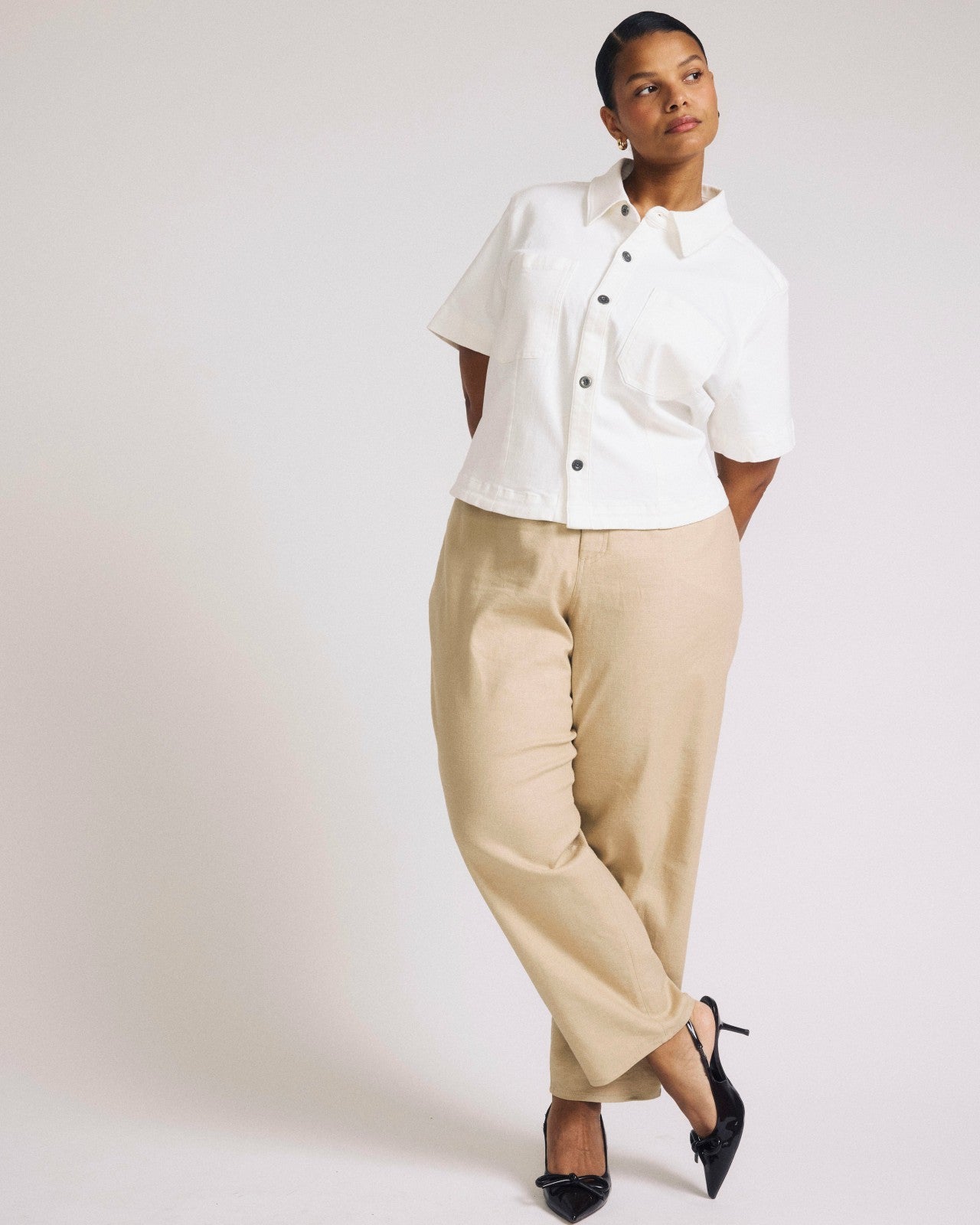 Lou Barrel Leg Linen Blend Pants - Universal Standard