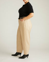 Lou Barrel Leg Linen Blend Pants - Universal Standard