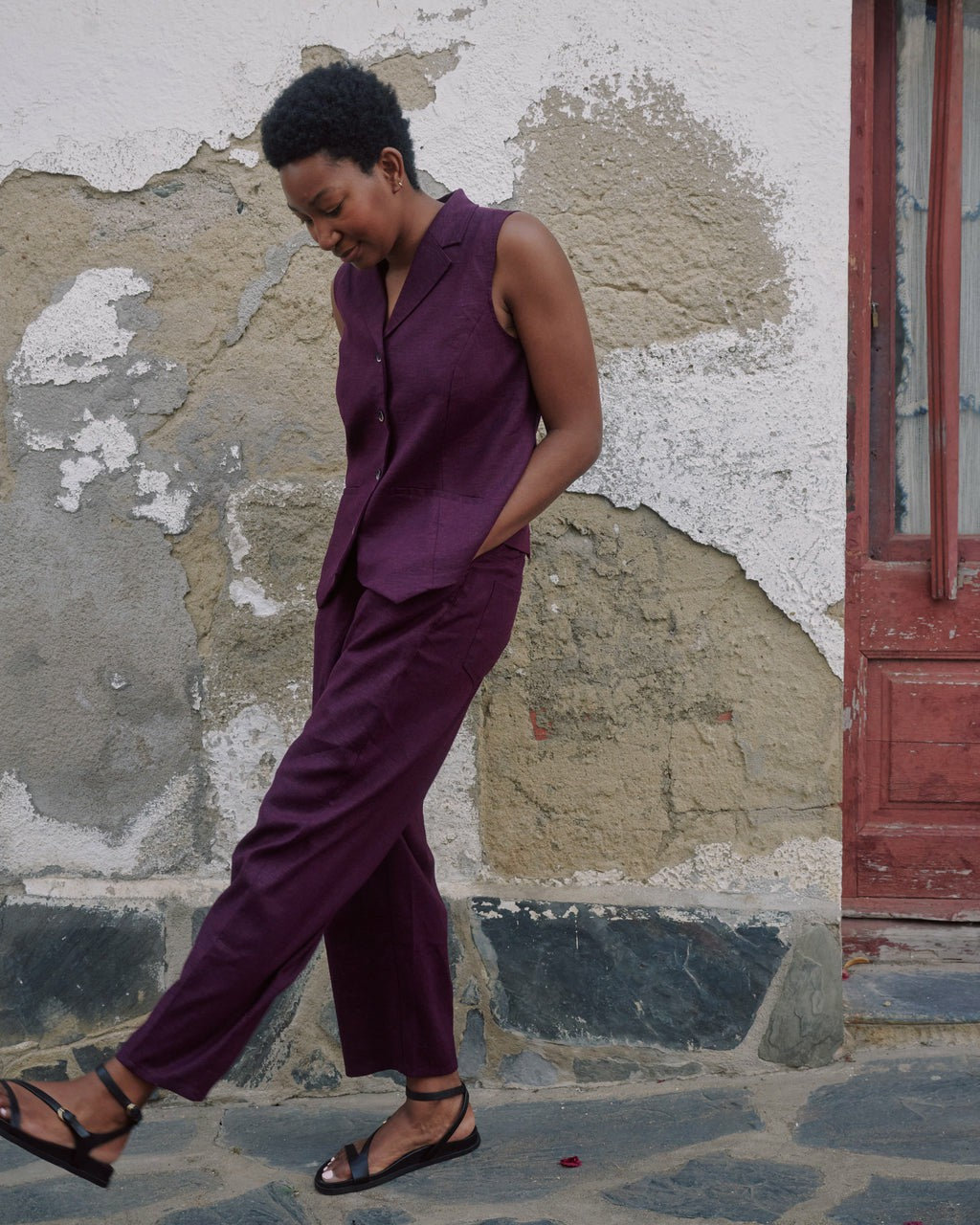 Lou Barrel Leg Linen Blend Pants - Universal Standard