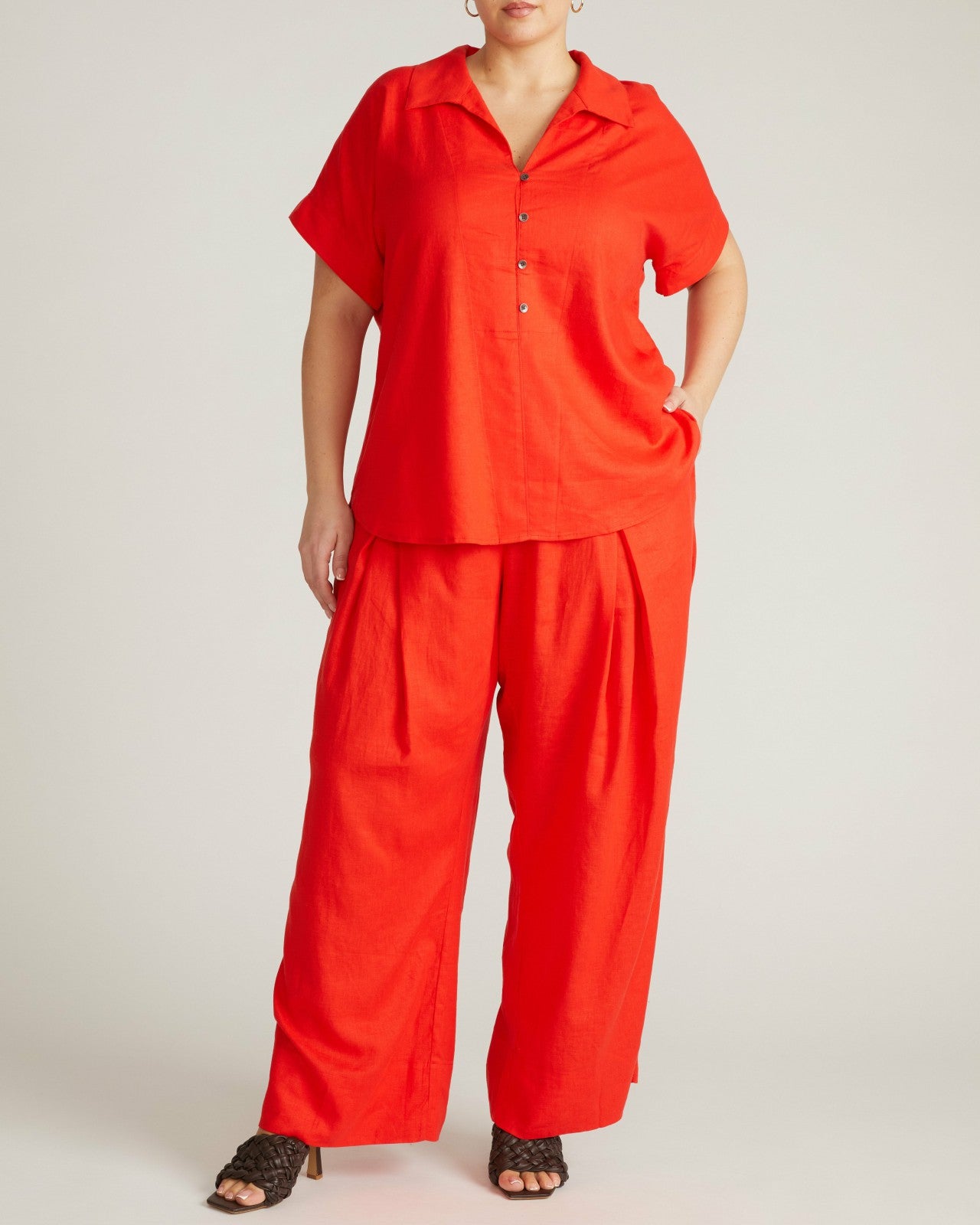 Marley Wide Leg Linen Blend Pants - Universal Standard