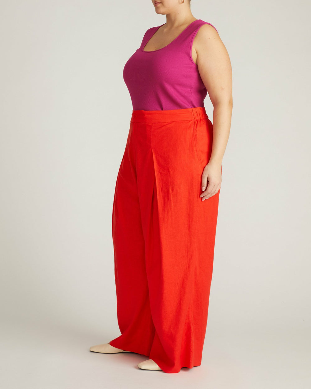 Marley Wide Leg Linen Blend Pants - Universal Standard