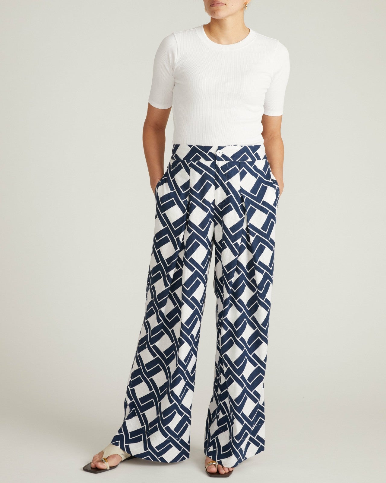 Marley Wide Leg Linen Blend Pants - Universal Standard
