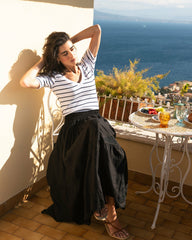Tosca Embroidered Linen Blend Maxi Skirt - Universal Standard