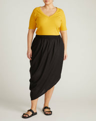 Geneva Linen Blend Skirt - Universal Standard