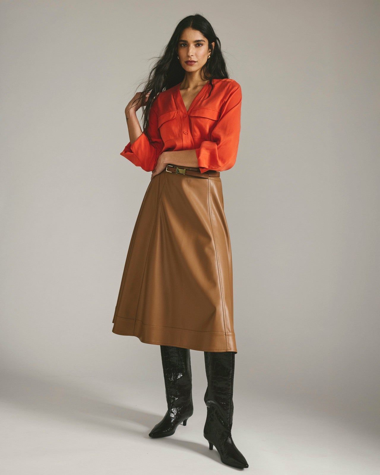 Charlotte Faux Leather Skirt - Universal Standard