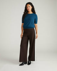 Stephanie Wide Leg Stripe Ponte Pants 30 Inch - Universal Standard