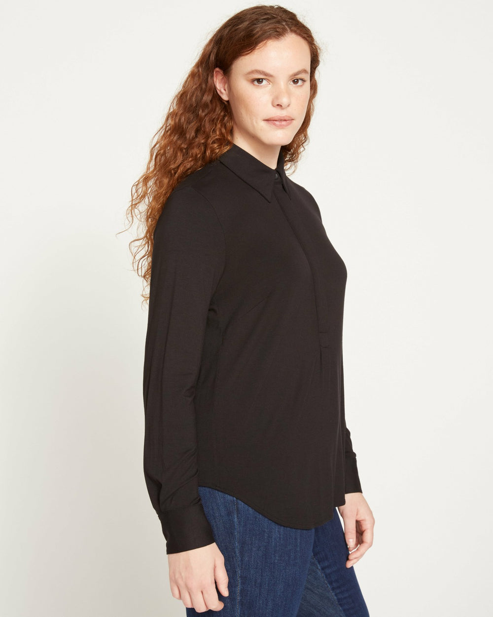 Elbe Popover Liquid Jersey Shirt Classic Fit - Universal Standard