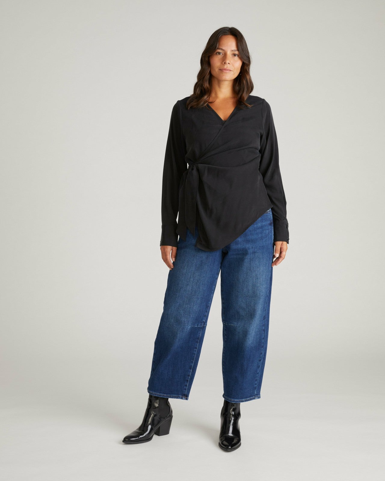 Beacon Stretch Cupro Wrap Shirt - Universal Standard