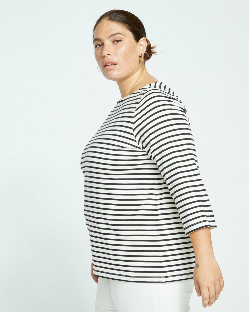 Belle Breton Stripe Jersey Tee - Universal Standard
