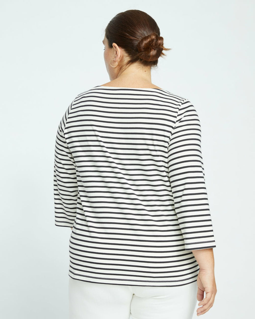 Belle Breton Stripe Jersey Tee - Universal Standard