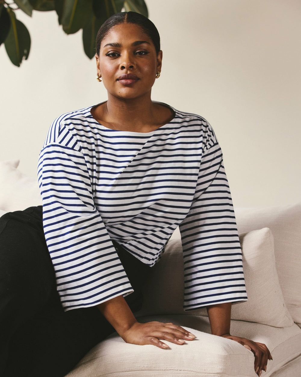 Montauk Breton Stripe Bell Sleeve Top - Universal Standard