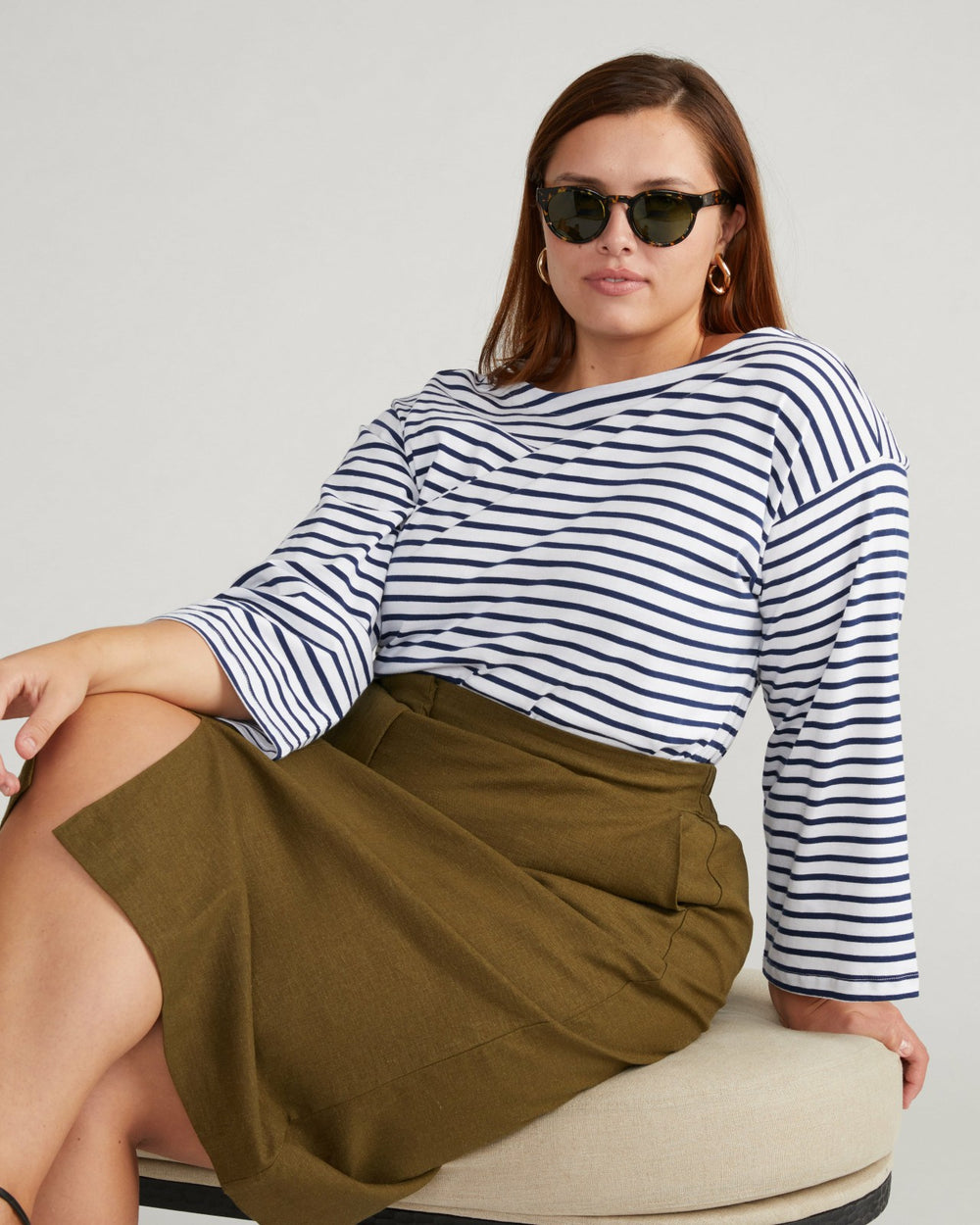 Montauk Breton Stripe Bell Sleeve Top - Universal Standard